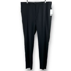 Bensol Men's‎ Size 40x34 Classic Black Pleated Front Dress Trouser Pants